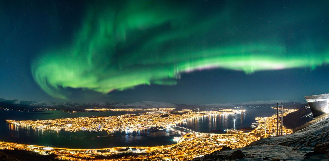 Northern lights over Tromsø